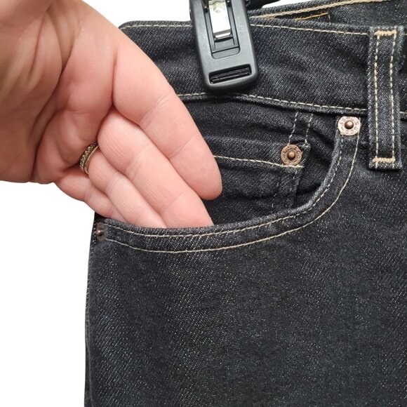 Levi’s Nouveau Bootcut Black 515 Cut Stretch Jeans Low Rise Womens Size 10 Mis M - Picture 4 of 16